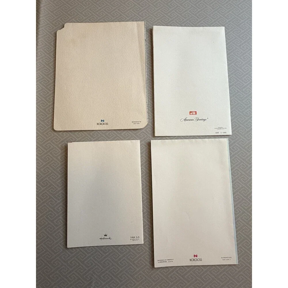 Vintage 1965 Used Graduation Greeting Cards Lot of 4 Hallmark Norcross American